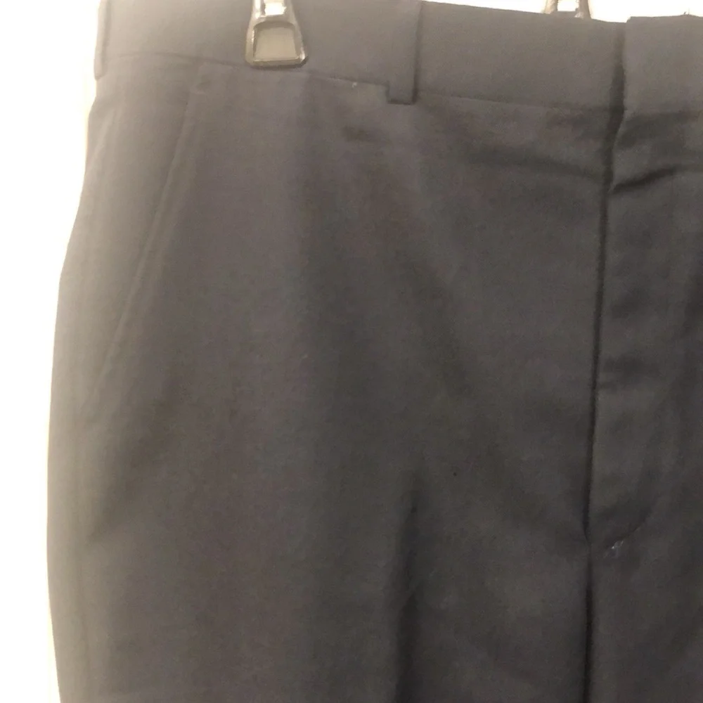 Vintage Mens Black Wool Blend Dress Pants 38 X 30 Adams Row Inseam 30